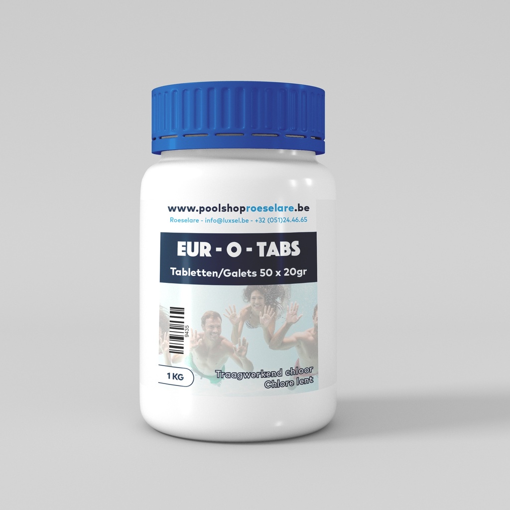 poolnet chloor tabs 1kg ( 5 x 200 gr )